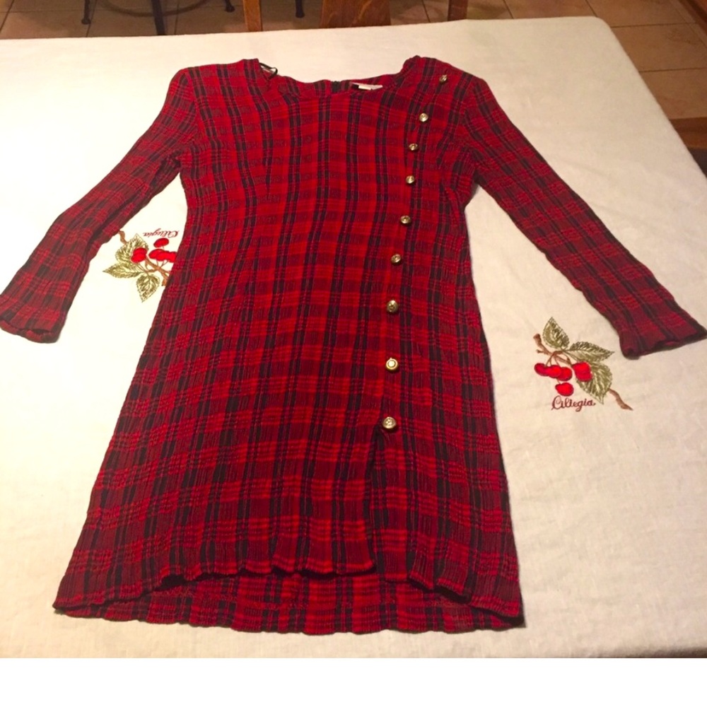 Blondie & Me Plaid Dress Size 12-14